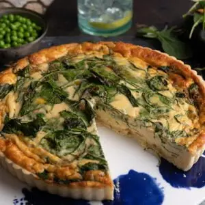 Spinach, Onion & Cheese Quiche